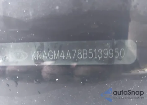 2011 Kia Optima Lx из США, поврежденный, VIN KNAGM4A78B5139950